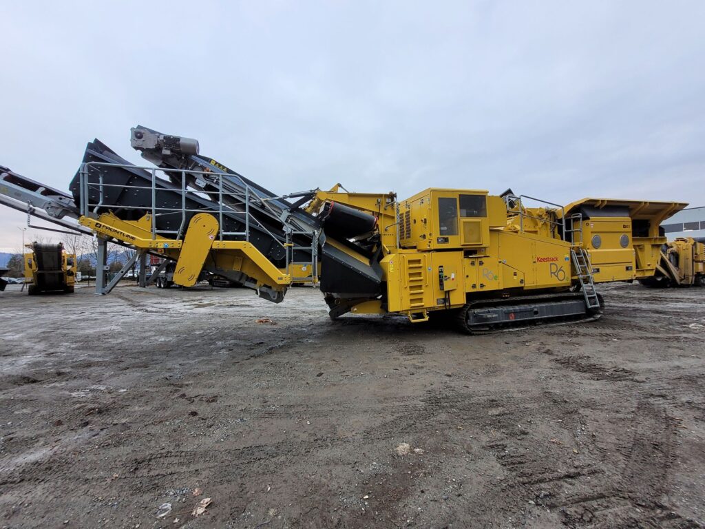 Keestrack R6 impact crusher.