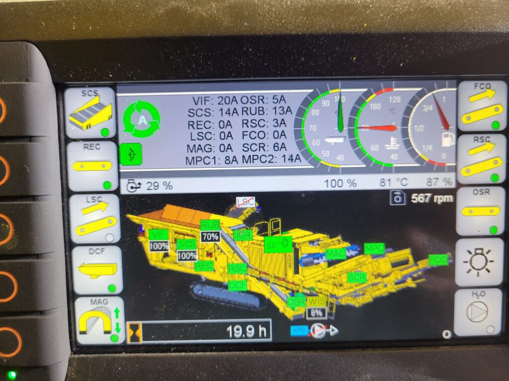 Keestrack R6 impact crusher.