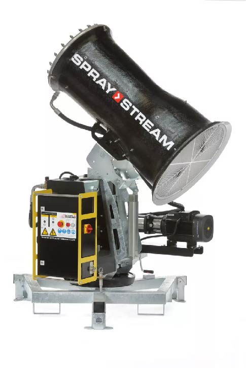 Spraystream S4.0 dust suppression cannon.