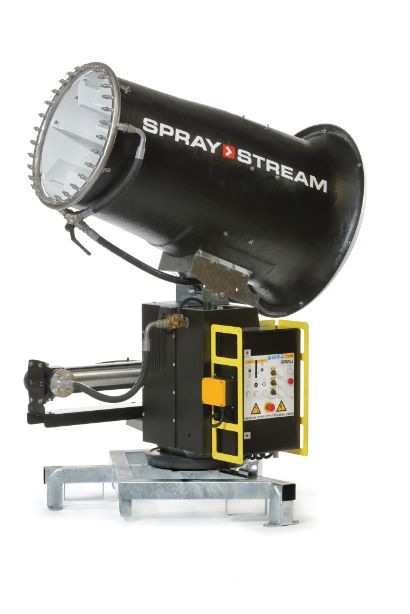 Spraystream S7.5 mist cannon for dust suppression.