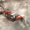 Sandvik QS332 tracked mobile cone crusher.