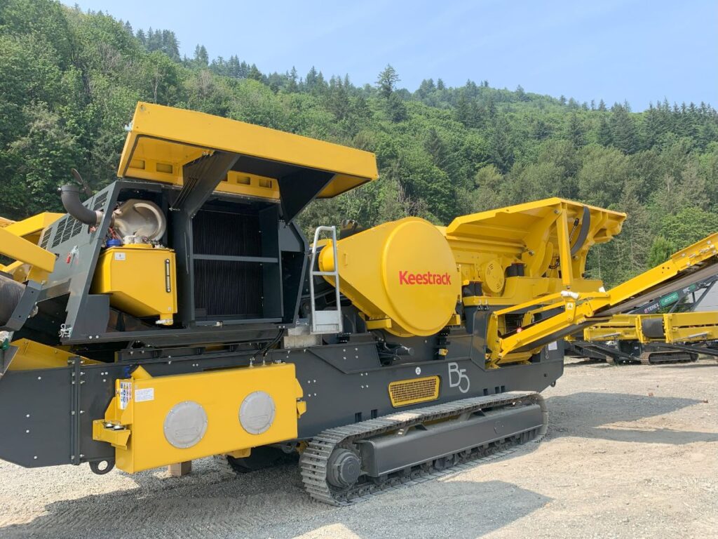 Keestrack B5 jaw crusher.