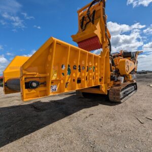 CBI 6400 grinder for wood and biomass processing.