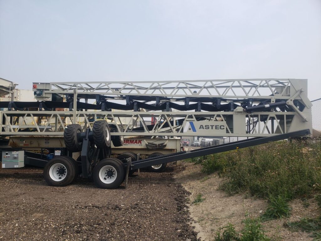 Astec portable radial stacking conveyor.