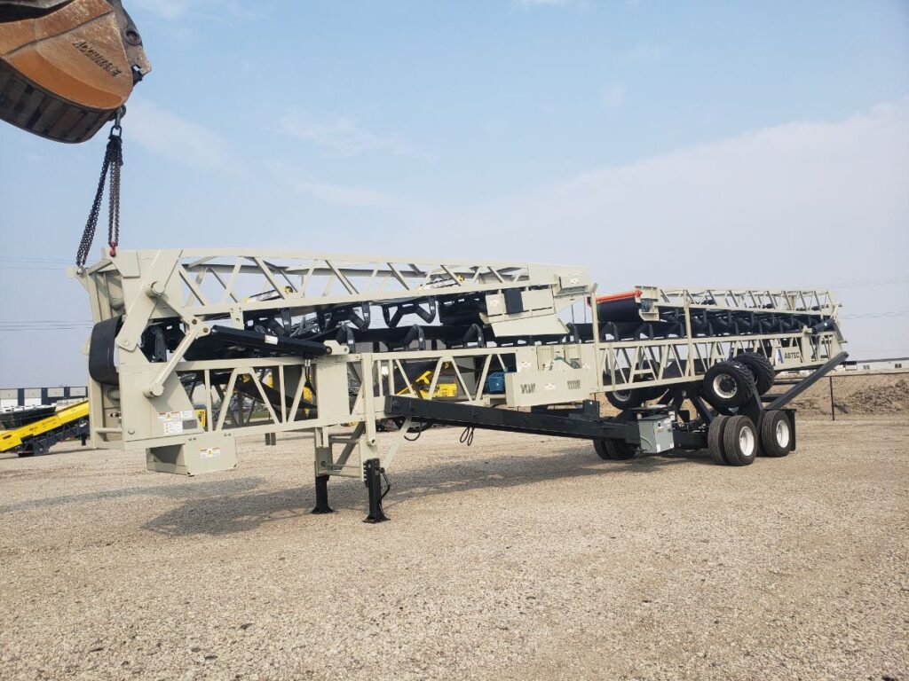 Astec portable radial stacking conveyor.