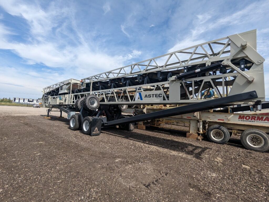 Astec portable radial stacking conveyor.