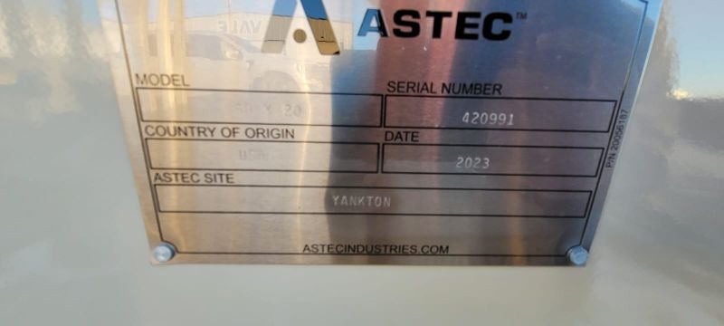 2023 Astec 50 x 20 Grizzly Feeder